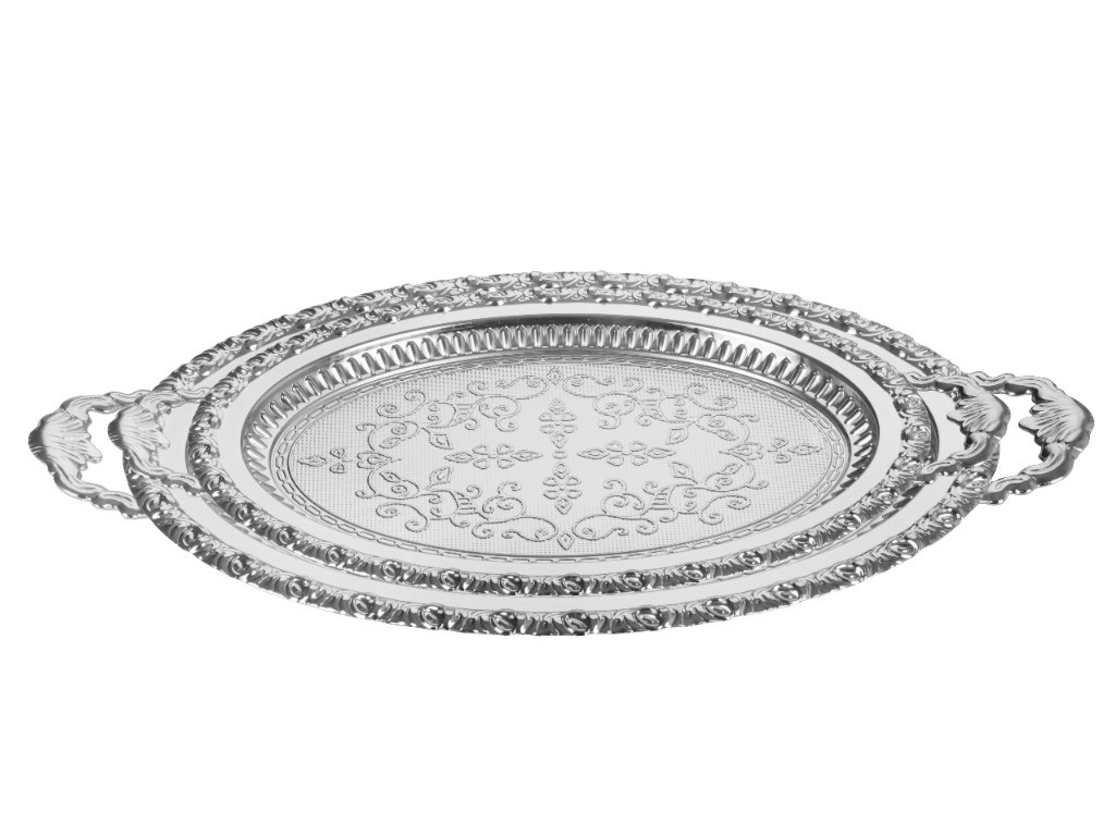 2220SET2D 2pcs Oval Tray Set